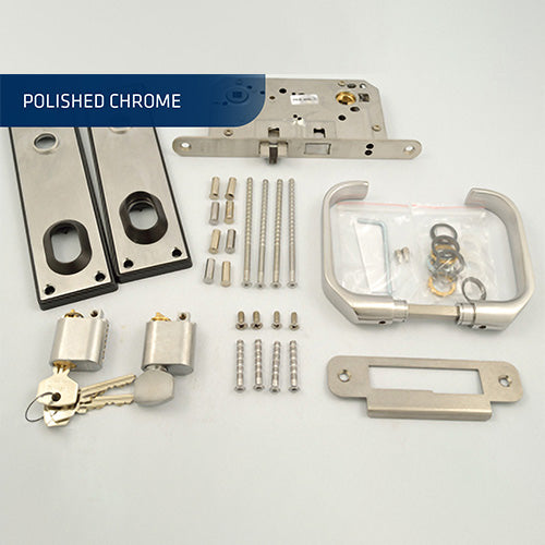 Lockset, Trioving Lever Lockset, 5316, LH, Polished Chrome