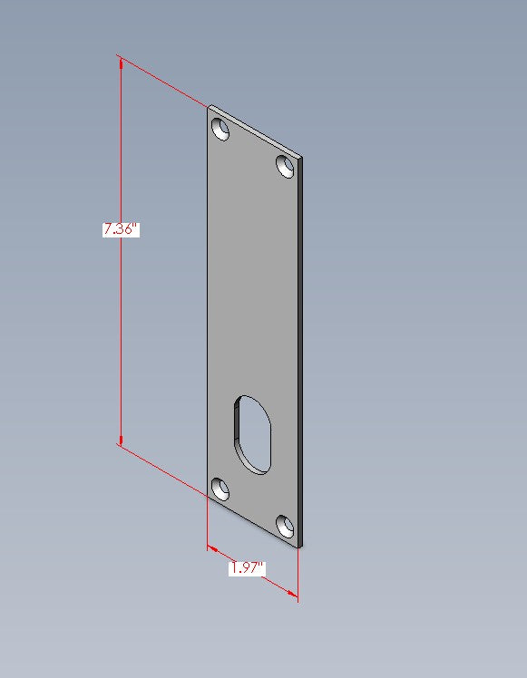 Escutcheon Thumbturn Plate, Trioving, SC