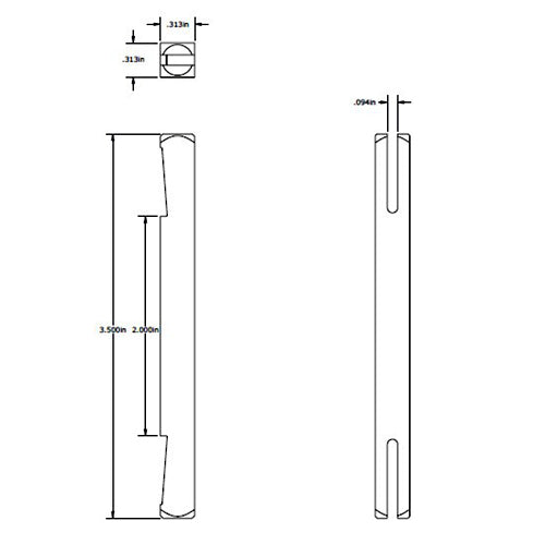 Lock Parts, Trioving Handle Shaft, 89mm