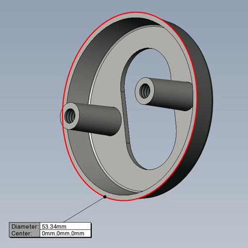 Lock Parts, Exterior Cylinder Rose, 9mm
