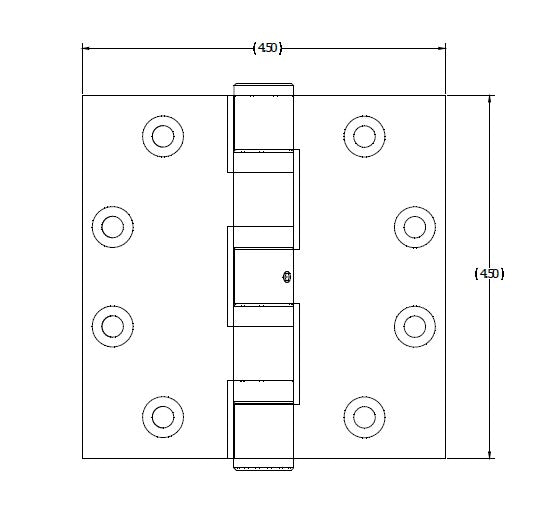 Hinge, Butt, Heavy Duty, 4.5x4.5, NRP