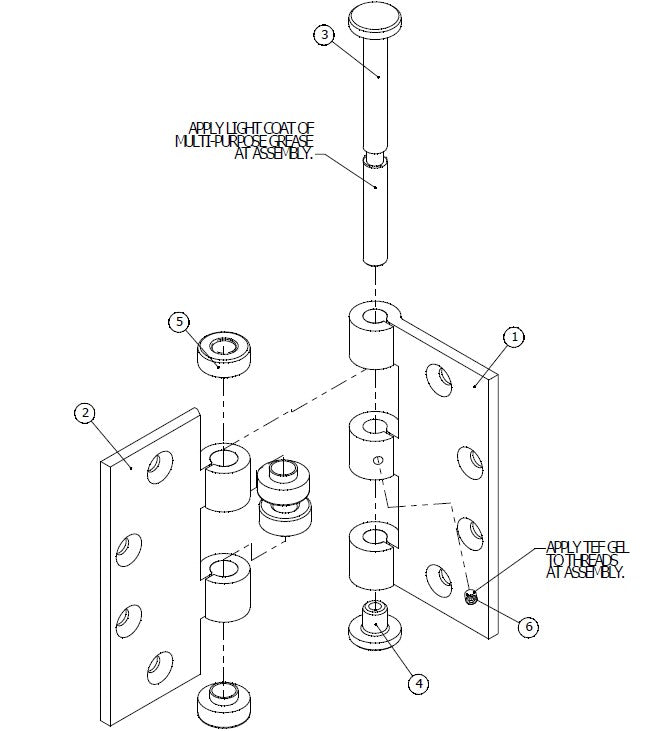 Hinge, Butt, Heavy Duty, 4.5x4.5, NRP