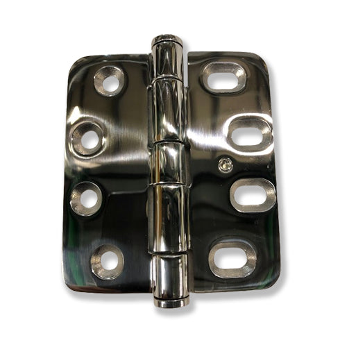 Hinge, Butt, Slot, 3.5x4, Polished Chrome