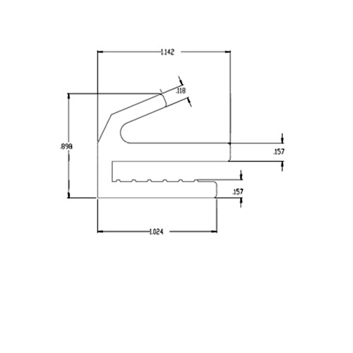 Gasket, 1.14x0.90, Neoprene 40 Duro