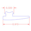 Weather Stripping, 106 Window, T-Bar