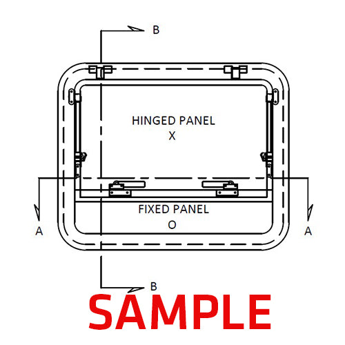 106TV Top Vent Window, Clearance