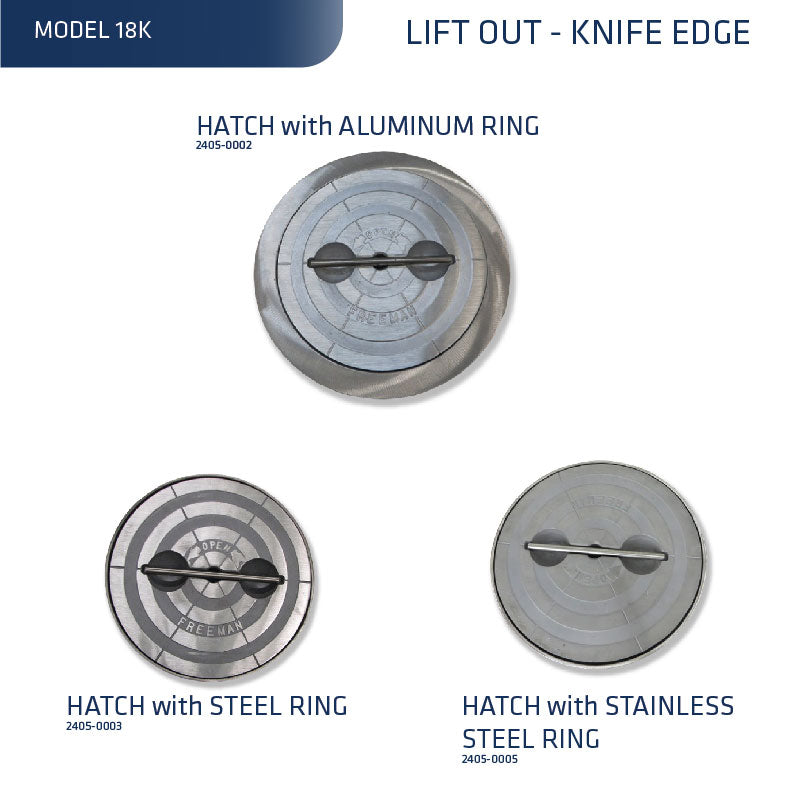 Model 18K, Hatch with Ring (Knife Edge)