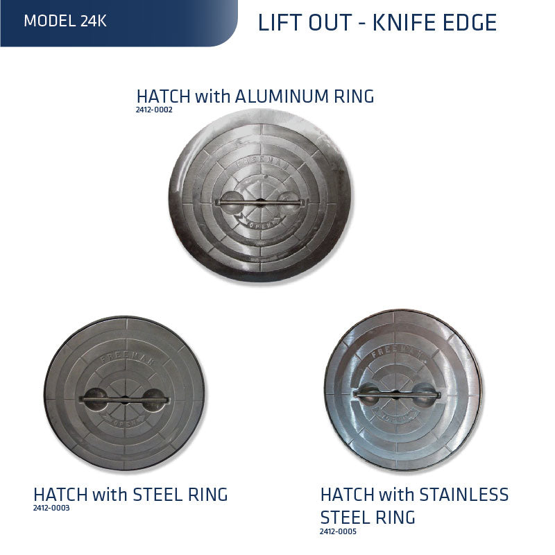 Model 24K, Hatch with Ring (Knife Edge)