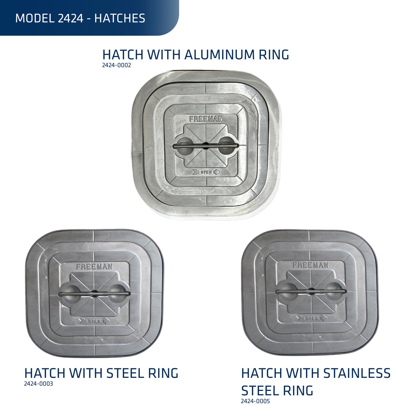 Model 2424K, Hatch with Ring, (Knife Edge)