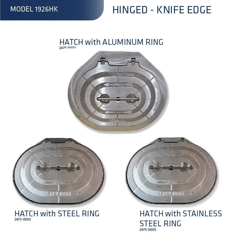 Model 1926HK, Hinged Hatch with Ring (Knife Edge)