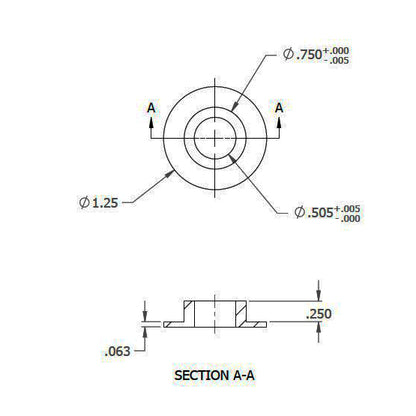 Bushing, Stepped Glide Assembly