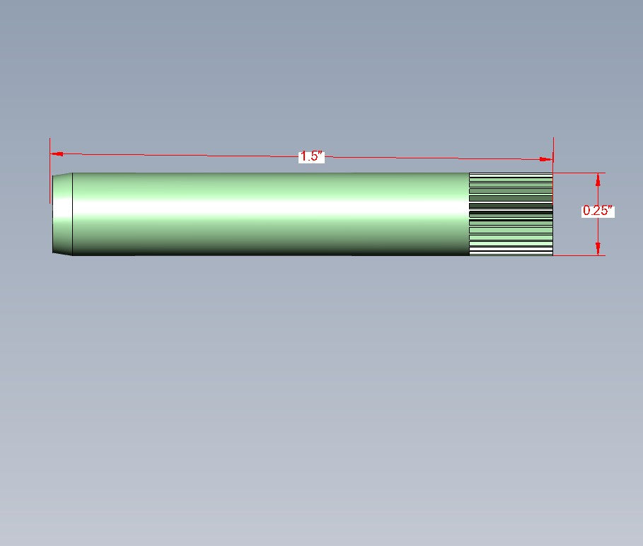 Knurl Pin, 1.5", Handle Model 8 & 12, Stainless Steel