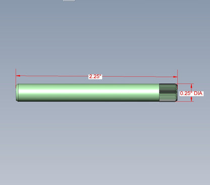 Knurl Pin, Standard 2.25", Stainless Steel