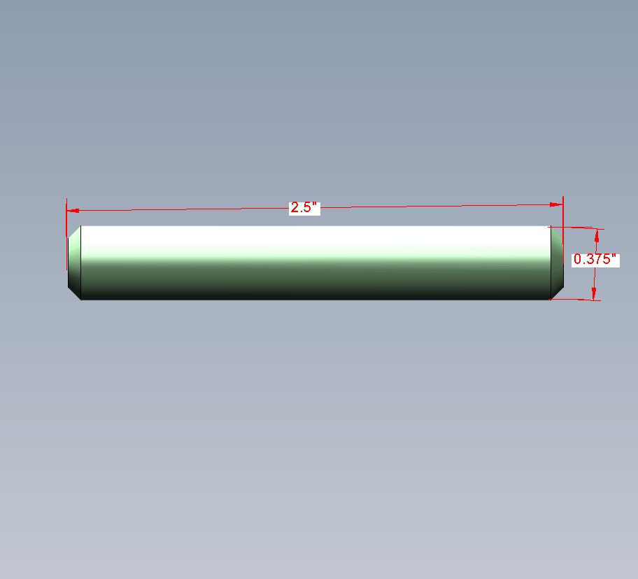 Stud, 2.5", Model 8 & 12, Stainless Steel