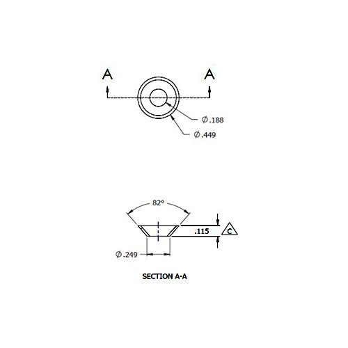 Isolator, 10-32 FH Screw