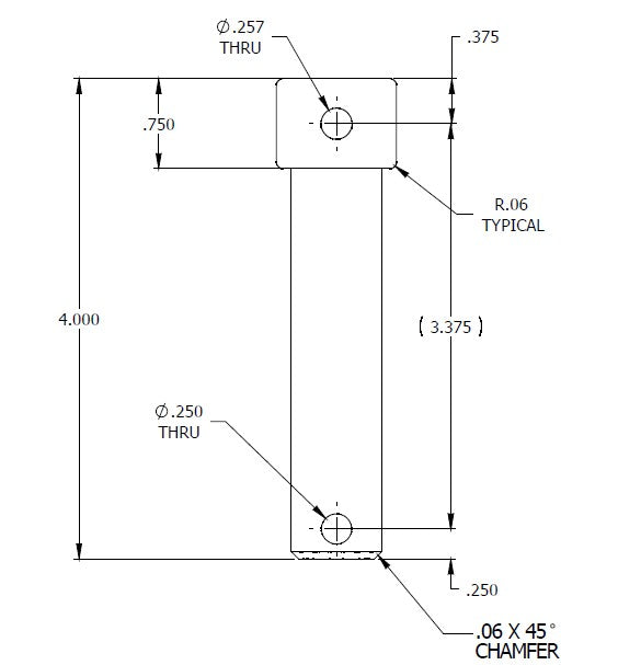 Hinge Assembly, Model 3036 & 3636, Hinged Hatches