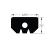 Gasket, 1.25"W X 0.75"H, Fabricated Hatch, 200-400 Series, Neoprene 25 Duro