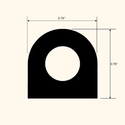 Gasket, Foam, 0.75" x 0.75"