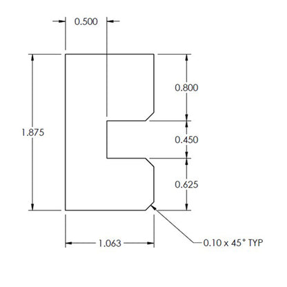 Stop Block, 300X Sliding Door