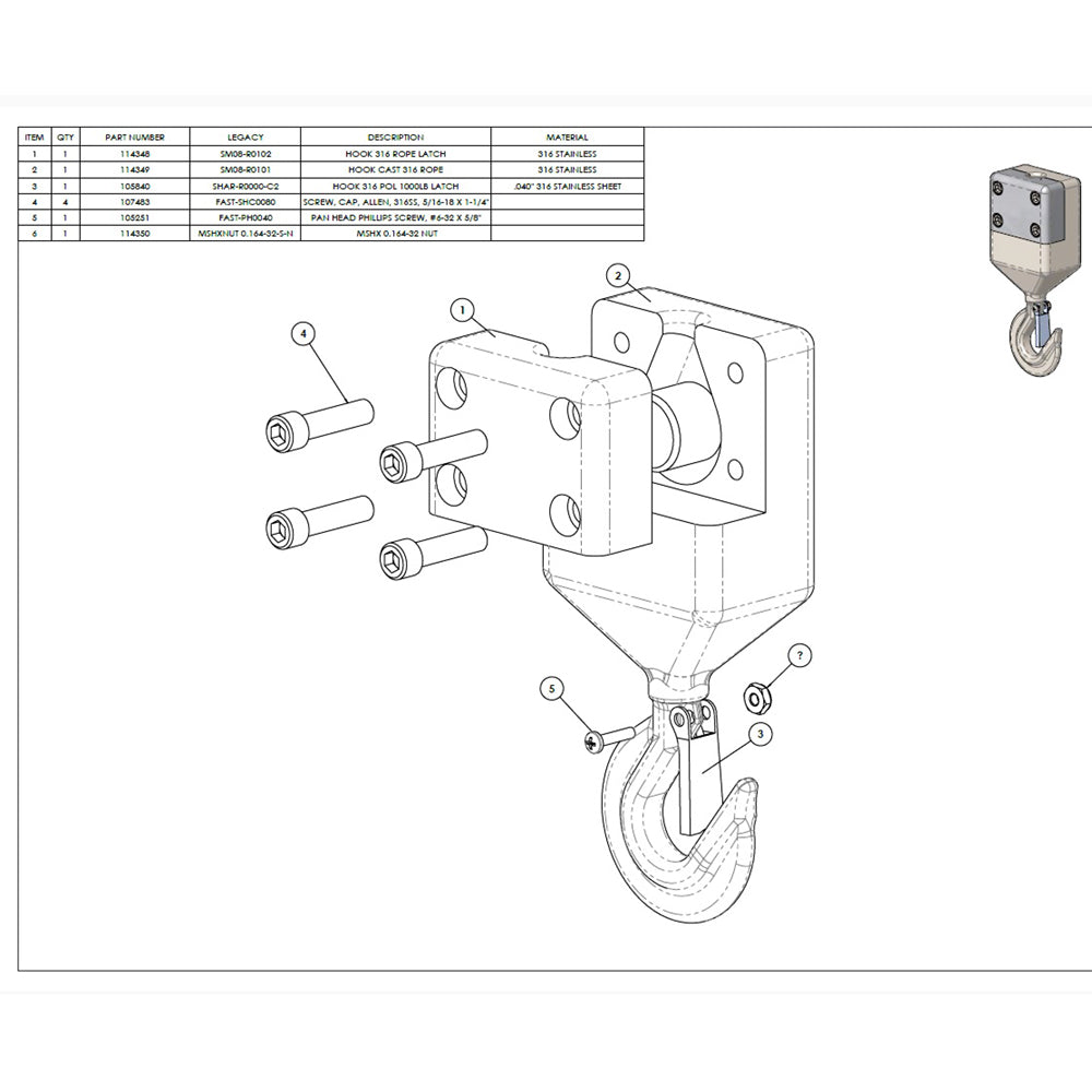 Hook Weight - 1000LB Capacity