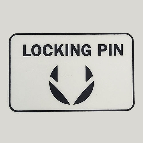 Decal, Locking Pin