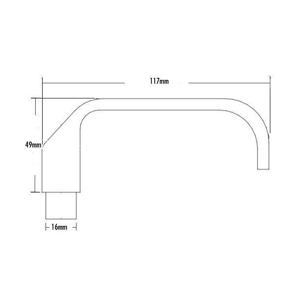 Lock Parts, Trioving Handle Kit, 107mm, Polished Chrome