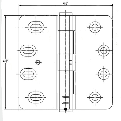 Hinge Kit, Butt, 4x4 DSG Doors