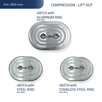 Model 1524, Hatch with Ring (Compression)