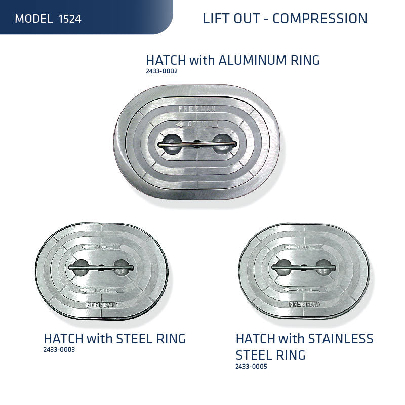 Model 1524, Hatch with Ring (Compression)