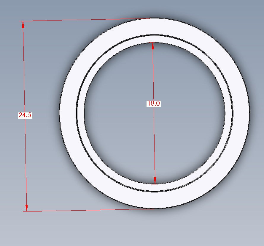 Aluminum Ring, Model 18 Hatch (Compression)