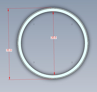 Stainless Steel Ring, Model 20 Hatch (Compression)