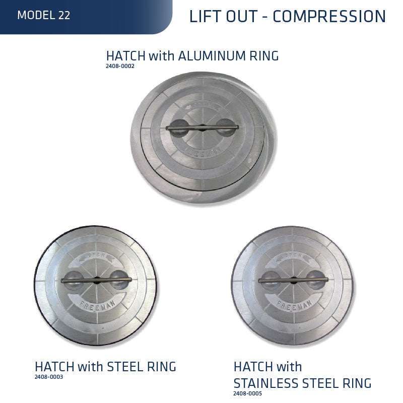 Model 22 Hatch with Ring (Compression)