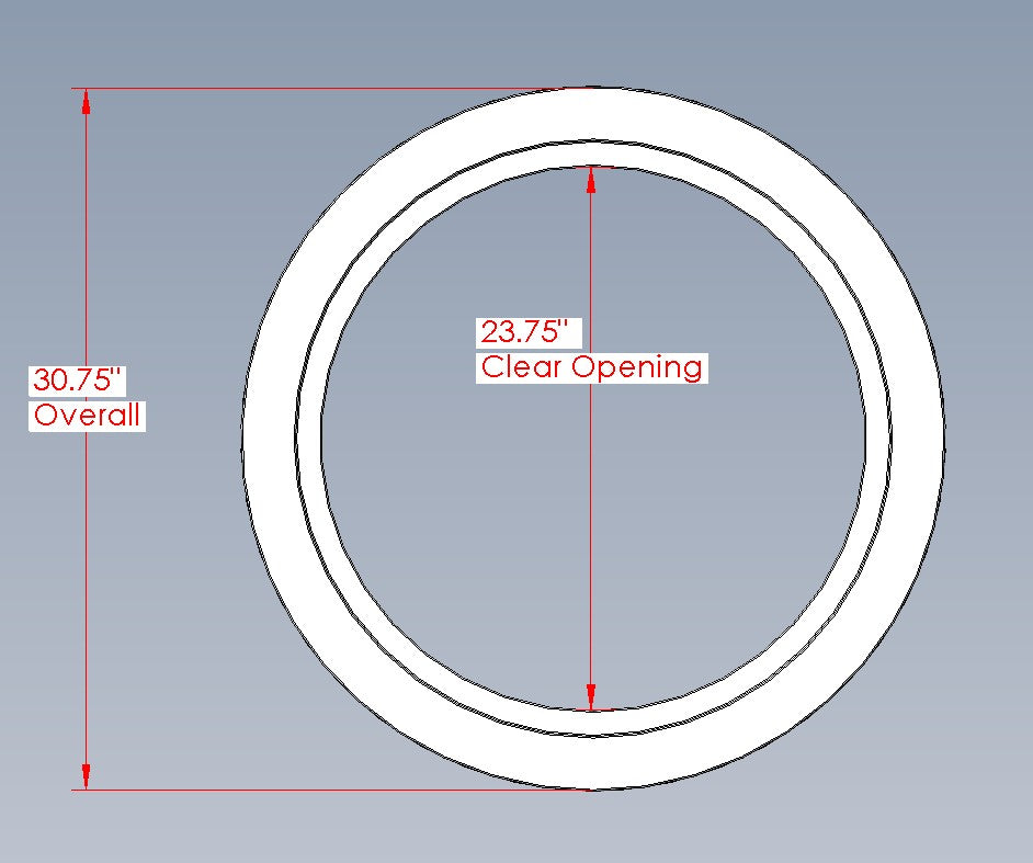 Aluminum Ring, Model 24 Hatch (Compression)