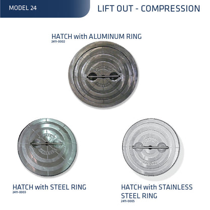 Model 24 Hatches with Ring (Compression)