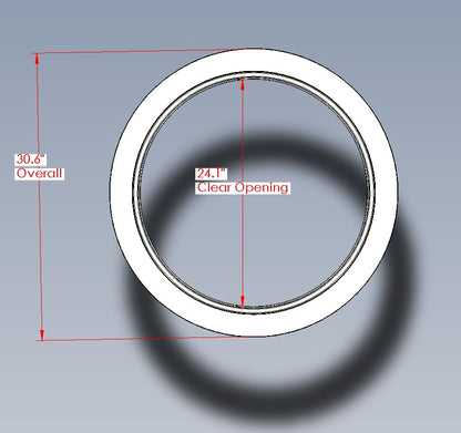 Aluminum Ring, Model 24 Hatch (Knife Edge)