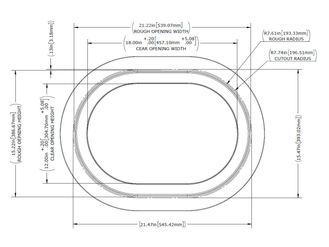 Aluminum Ring, Model 1218 Hatch (Compression)