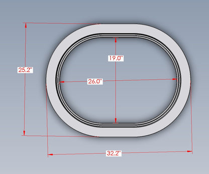 Aluminum Ring, Model 1926 Hatch (Knife Edge)