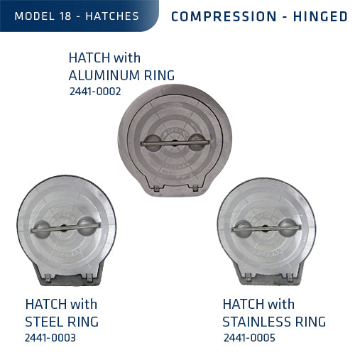 Model 18, Hinged Hatches with Ring (Compression)