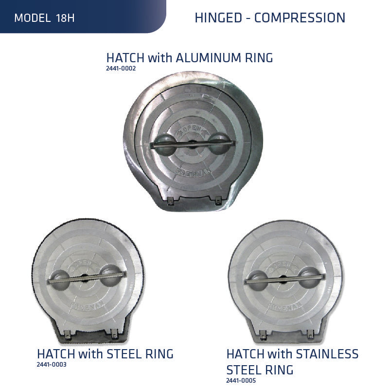 Model 18, Hinged Hatch with Ring (Compression) – AdvanTec Store