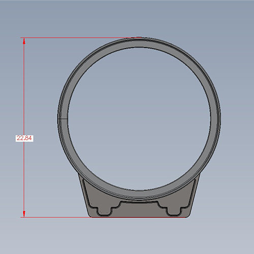 Hinged Stainless Steel Ring, Model 18 Hatch (Knife Edge)