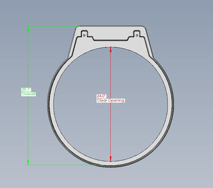 Hinged Steel Ring, Model 24 Hatch (Compression)