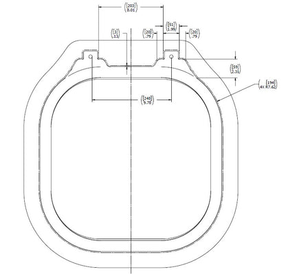 Hinged Aluminum Ring, Model 2020 Hatch (Knife Edge)