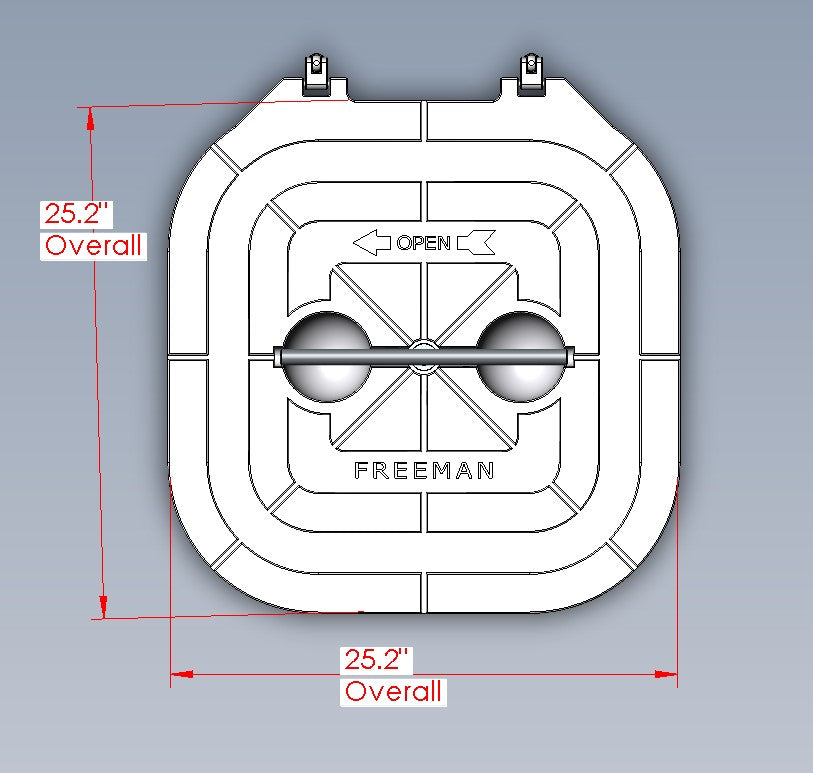 Model 2222 Hatch, Hinged CPA Only (Knife Edge)