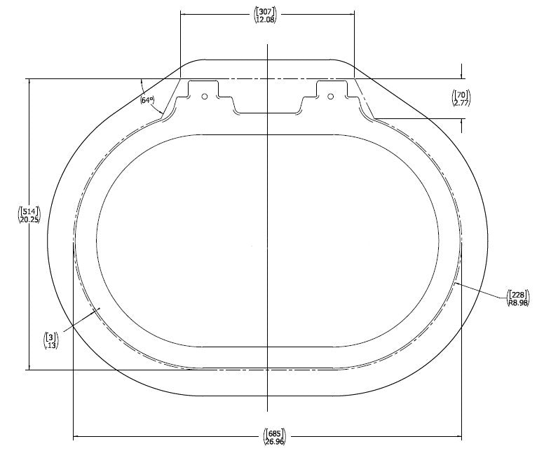 Hinged Aluminum Ring, Model 1524 Hatch (Compression)