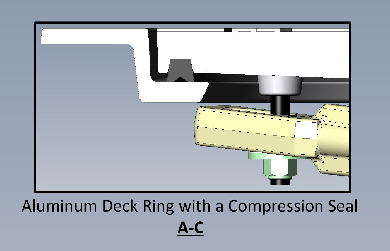 Hinged Aluminum Ring, Model 24 Hatch (Compression)