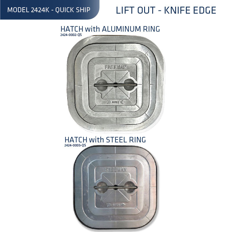 Quick Stack Hatch Quick-Ship, Model 2424K, Hatch with Ring – AdvanTec Store