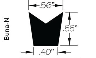 24" Gasket, Buna-N (for compression hatch)